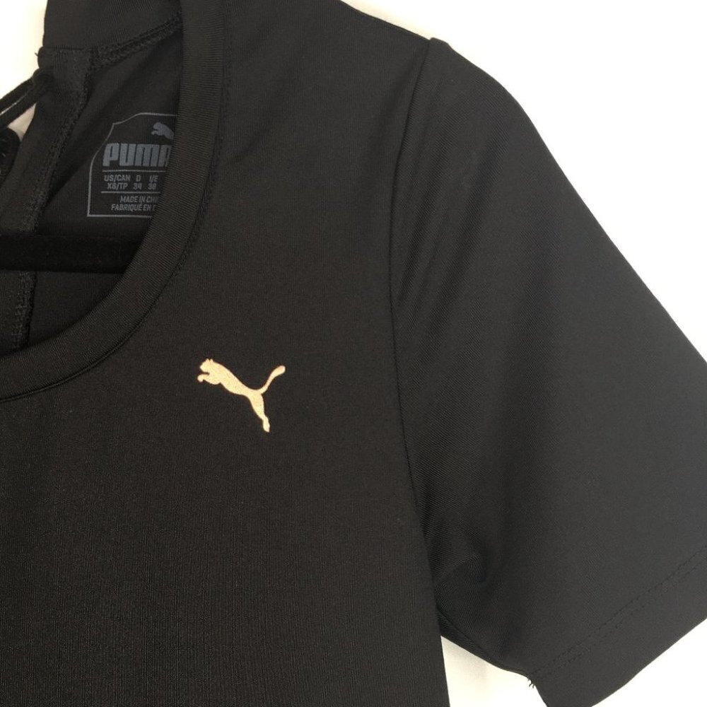 Puma Back Velvet Rope Layering Tunic Shirt Workout - Picture 6 of 9